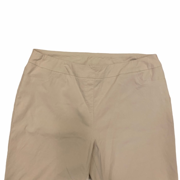 Soft Surroundings Tan Cuffed Bermuda Shorts - Picture 4 of 8